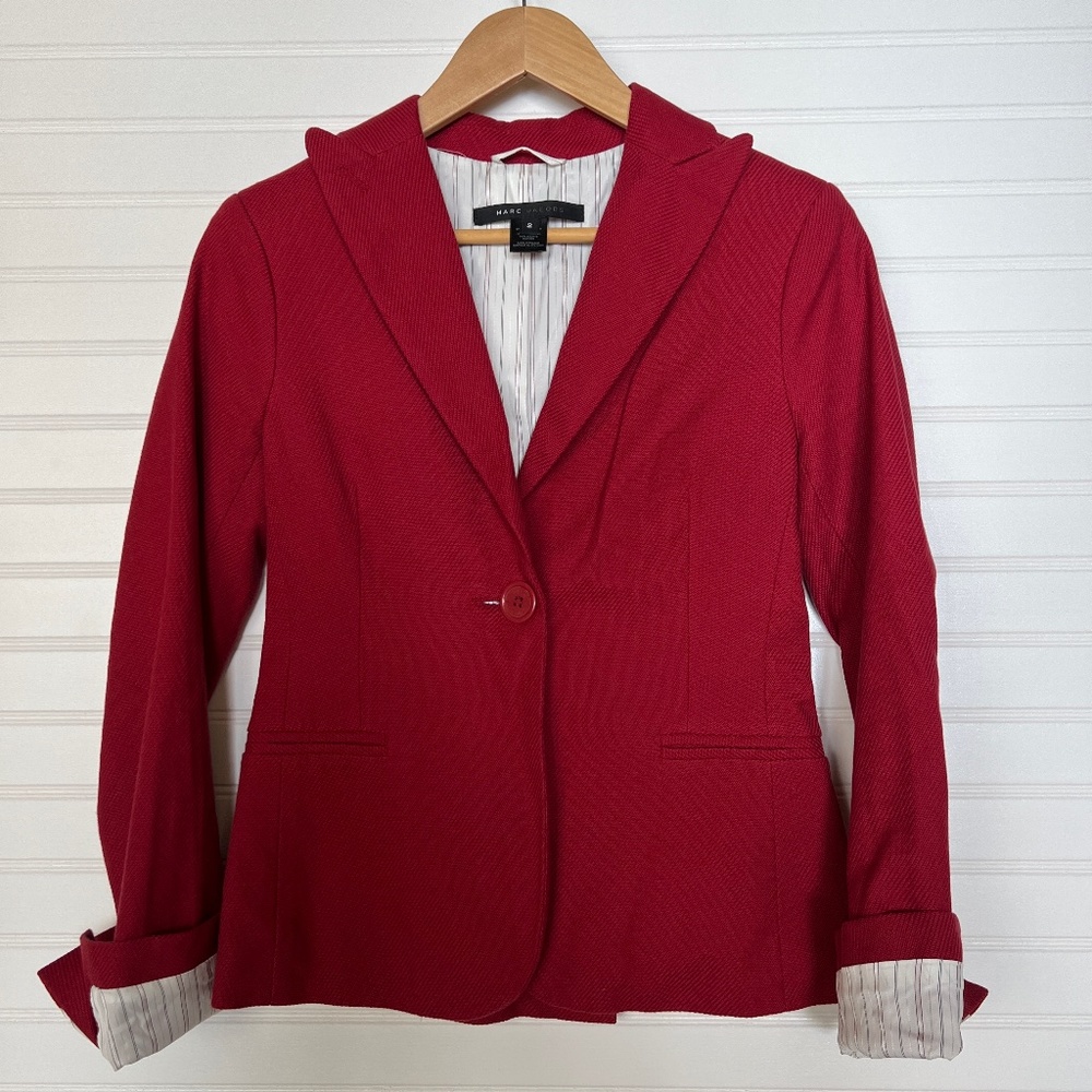 Pretty In Red- Marc Jacobs Red Blazer With Back Bow Detail!